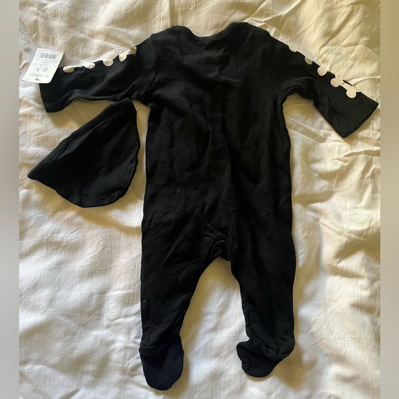 NWT 0-3 months baby Halloween skeleton onesie costume w/ hat George - Picture 3 of 4